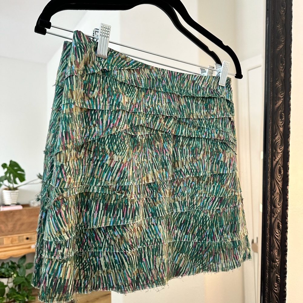 Jack. Multicolored Layered Mini Skirt